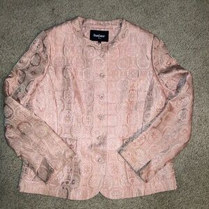Bon Coeur Paris Blush pink Floral Women's Blazer